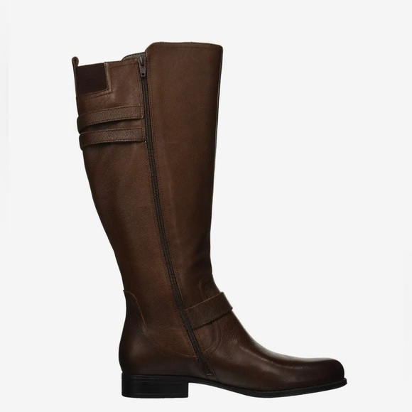 413fgCtME2L._AC_UY1000_.jpg NEW Naturalizer Jessie brown leather wider calfs riding boots w buckles 5 35